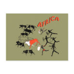 Bushmen cave painting artwork tees and gifts post card