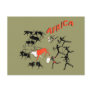 Bushmen cave painting artwork tees and gifts post card