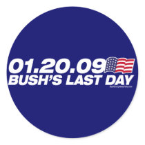 Bush's Last Day Sticker