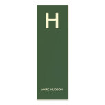 Business Card 003 - Slim Stylish, Green / White
