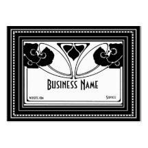 Business Card Art Nouveau Deco Elegant