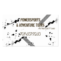 Business Card - ATV 4 Wheeler Adventures Mud Tire
