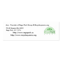 Business Card  Ava - Founder of Rego Par...