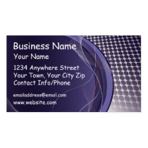 Business Card Blue Circle Dark business cards