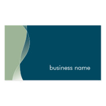 BUSINESS CARD bold modern swish dark blue green