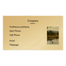 Business Card / Canoeing on Kanuti Lake