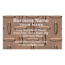 Business Card Diamond Plate Copper business cards