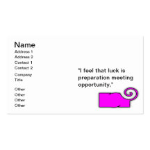 Business Card for Entrepreneurial Young Woman