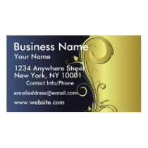 Business Card Gold and Blue business cards