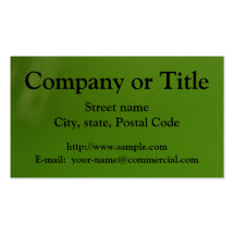 Business Card - Gradient Green - Rain Drops