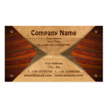Business Card Grunge Wooden Background