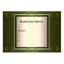 Business Card Khaki with Gold
