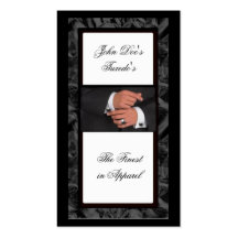 Business Card-Men's Tuxedo and Fine Apparel
