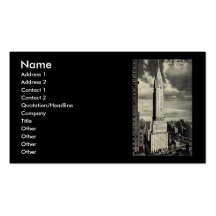 Business Card, New York City, Chrysler Building