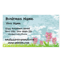 Business Card Pink Starflower business cards