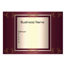 Business Card Plum with Gold