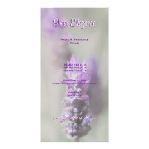 Business card profile lavender purple photo card