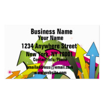 Business Card Rainbow Arrows business cards