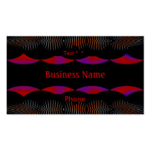 Business Card Red Purple Black Abstract
