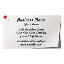 Business Card Red Thumbtack business cards