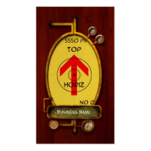 Business Card - STEAMPUNK - landscape Template