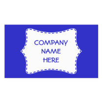Business Card - Stitched Frame Blue business cards