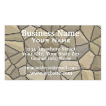 Business Card Stone Wall rock business cards
