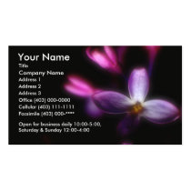 Business Card Template ~ Lilac Floral Photograph