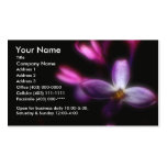 Business Card Template ~ Lilac Floral Photograph business cards