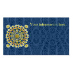 Business Card Template with Barrel Cactus Mandala