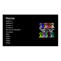 Business Card Together We Can Find A Cure Cancer