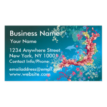 Business Card Underwater Floral business cards