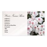 Business Card with Azalea Flowers