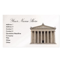 Business Card with Classical Architecture