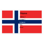 Business Card with Flag of Norway