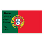 Business Card with Flag of Portugal