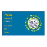 Business Card with Flag of South Dakota U.S.A.