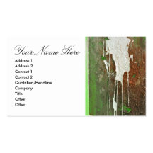 Business Card with Rust and Paint
