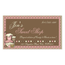 Business Cards :: Candy, Cupcakes & Sweet Shop