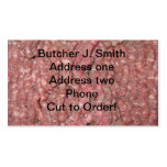 Business cards for butcher