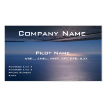 Business Cards For Pilots and Aviators