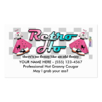 Business Cards for Retro Ho Cougar Floozies