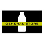business cards > general store [lime : black]