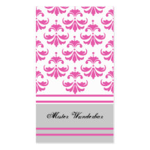 Business Cards grey rosa Visitenkarten Vorlage