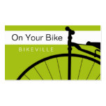 business cards > on your bike [lime : chocolate]