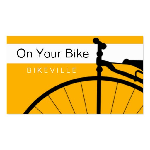 business cards > on your bike [yellow : grey]