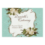Business Cards - Vintage Magnolia Floral Damask