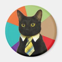 Business Cat Refrigerator Magnet