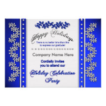 Business Holiday Celebration Party Invititations Custom Announcement
