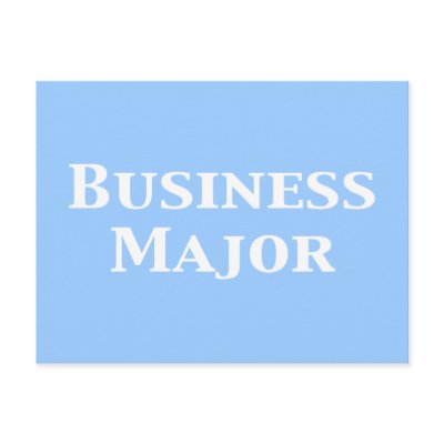 Business Major Gifts Post Card by Funny_Gifts